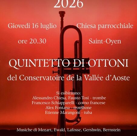 Saint-Oyen Estate 2026 | Conservasoirées: quintetto di ottoni